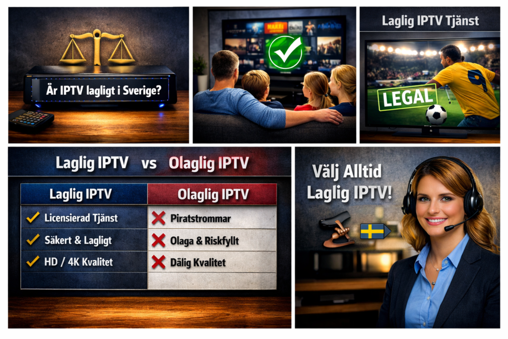 är IPTV lagligt i Sverige
