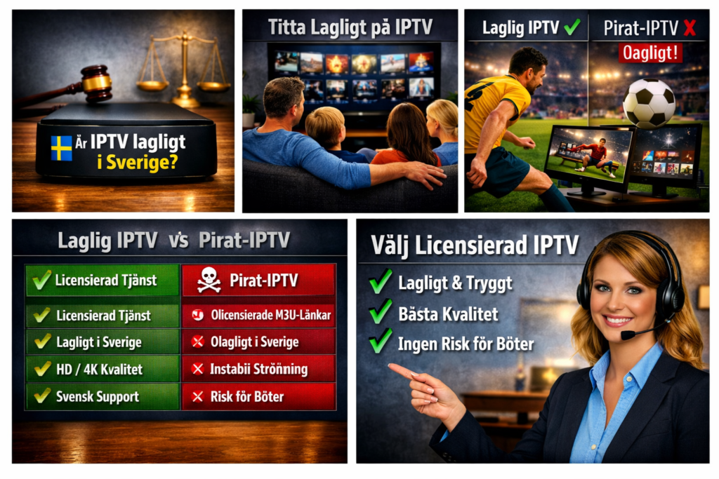är IPTV lagligt i Sverige