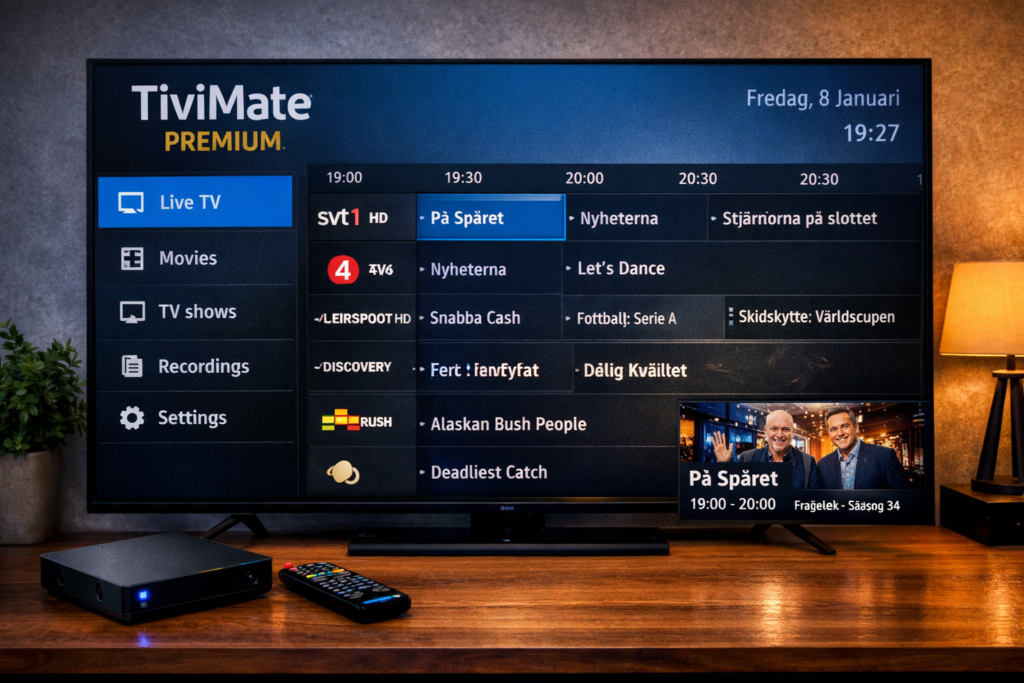 bästa IPTV appen för Smart TV
