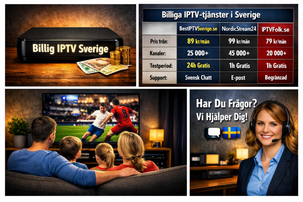 billig IPTV abonnemang Sverige