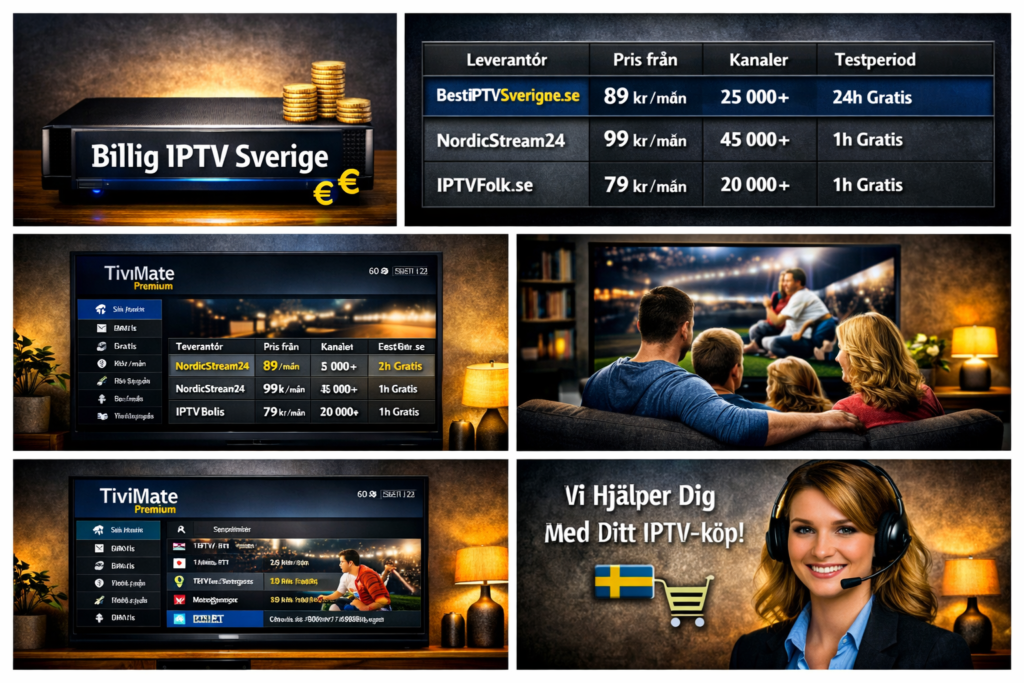 billig IPTV abonnemang Sverige