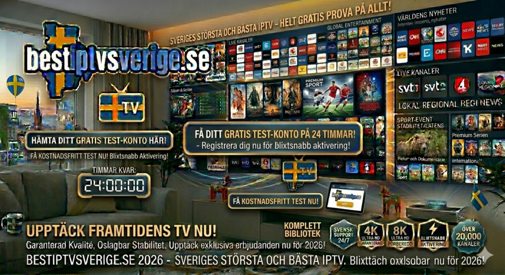 IPTV Sverige gratis prova