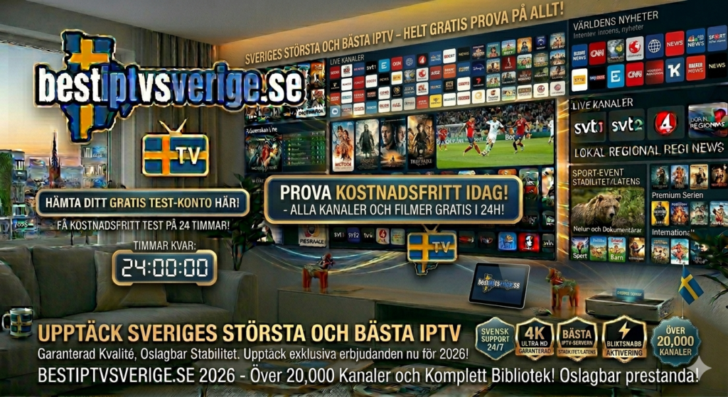 IPTV Sverige gratis prova
