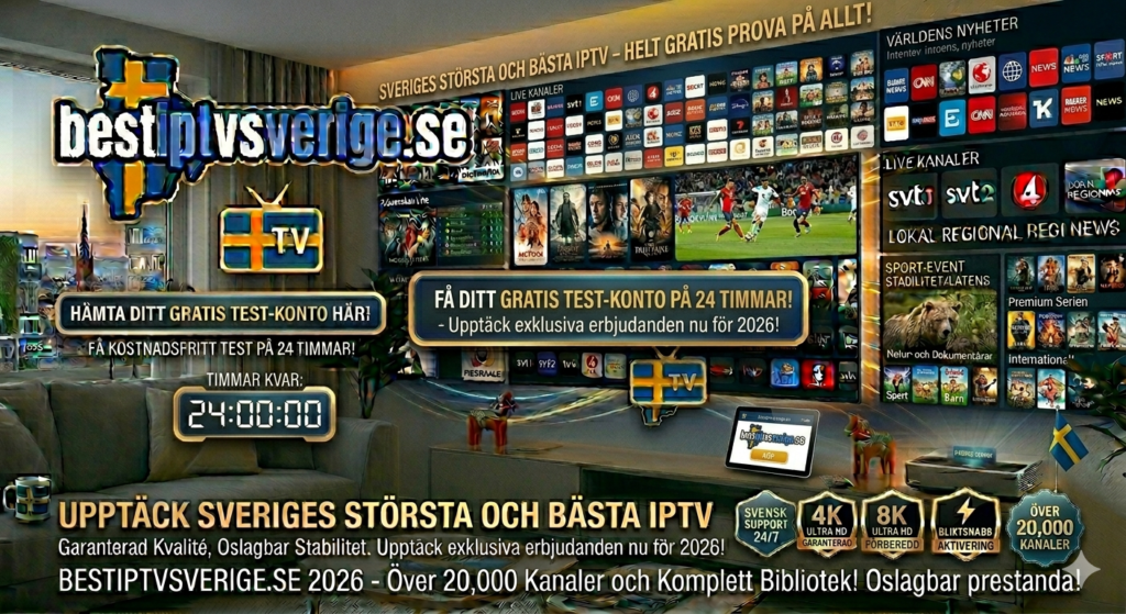 IPTV Sverige gratis prova